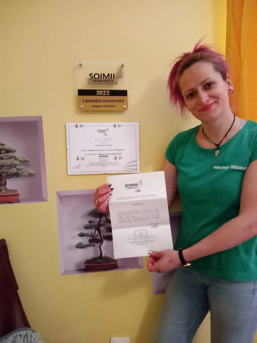 Loredana, persoana cu care vorbești pentru programarea la masaj