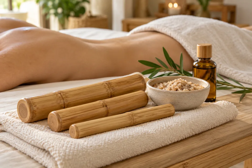 Imagine ilustrativă pentru pachetul Bambus + peeling corporal